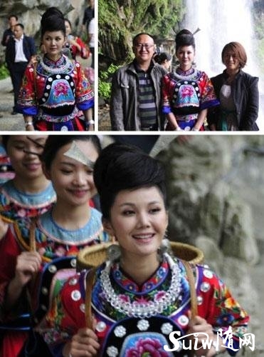宋祖英亲妹妹宋佳玲回乡代言 为茶叶拍宣传片
