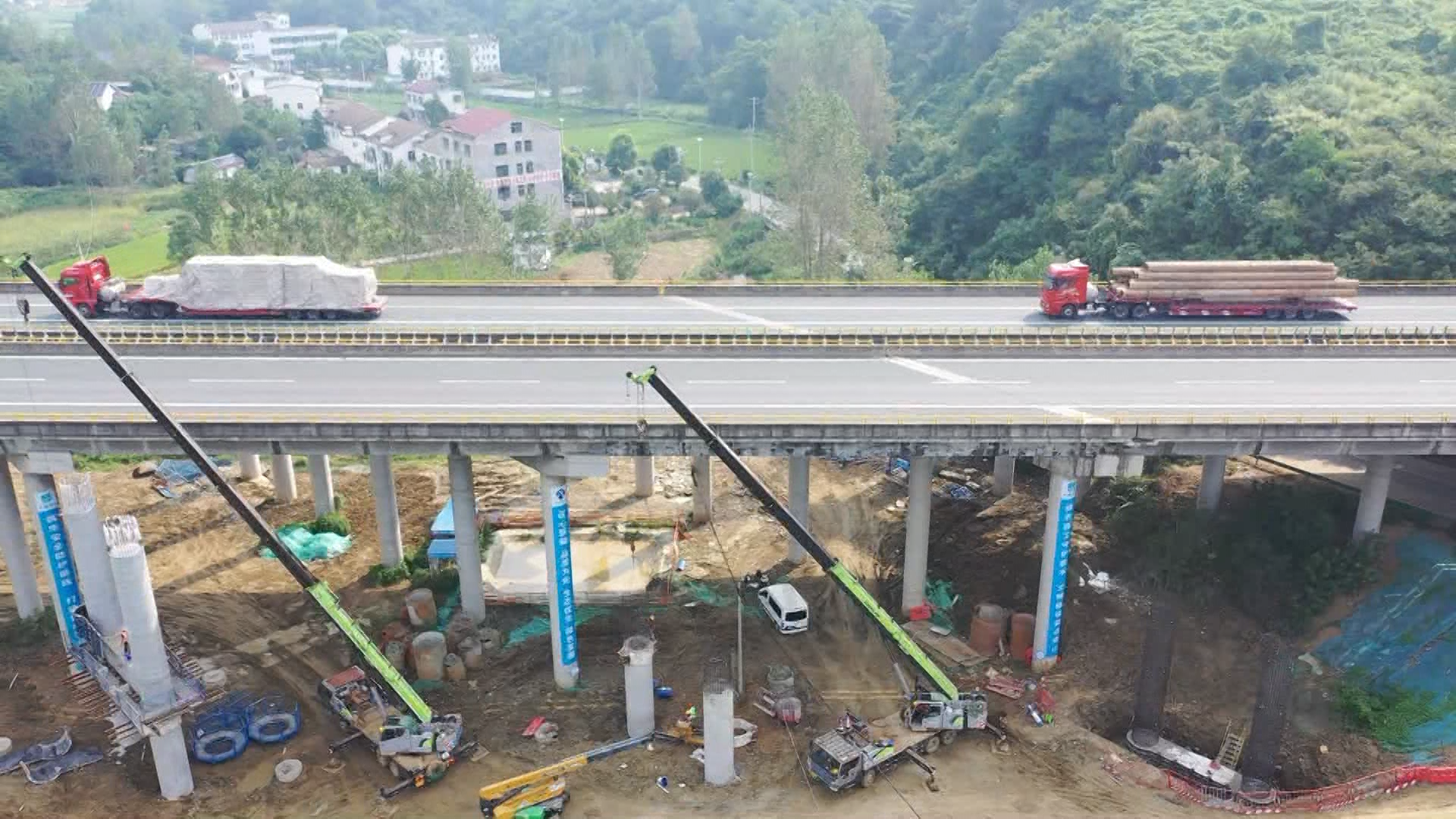 《落实五重任务 建功支点建设》福银高速随州段“四改八”项目快速推进