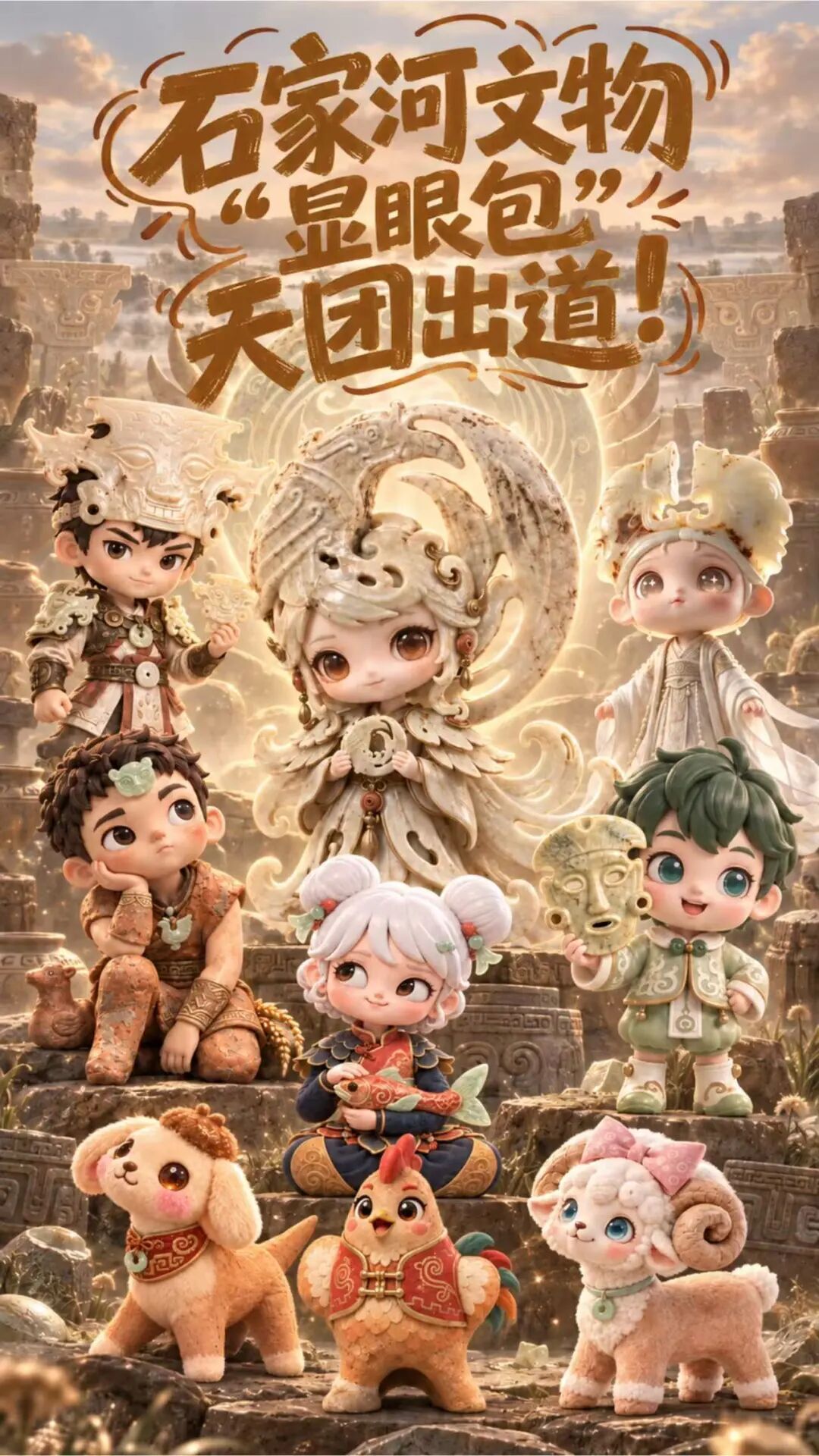 金秋打卡 | 石家河文物显眼包天团出道