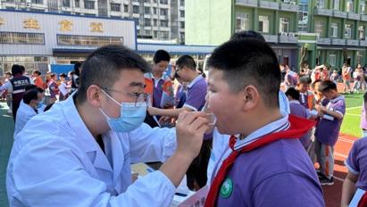 五眼桥小学开展学生体质健康监测