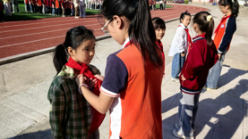 厉山镇中心小学开展建队日入队仪式 