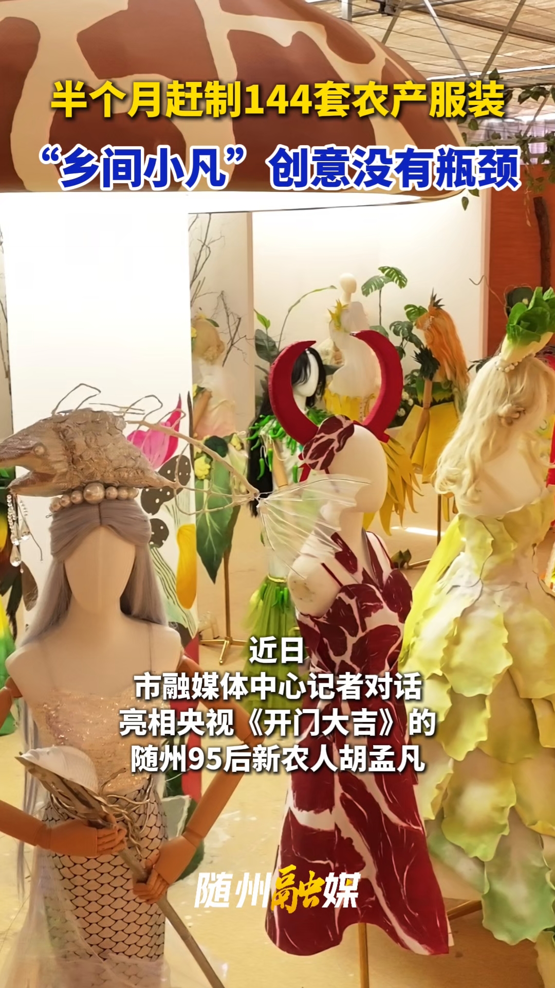 半个月赶制144套农产服装，“乡间小凡”创意没有瓶颈！